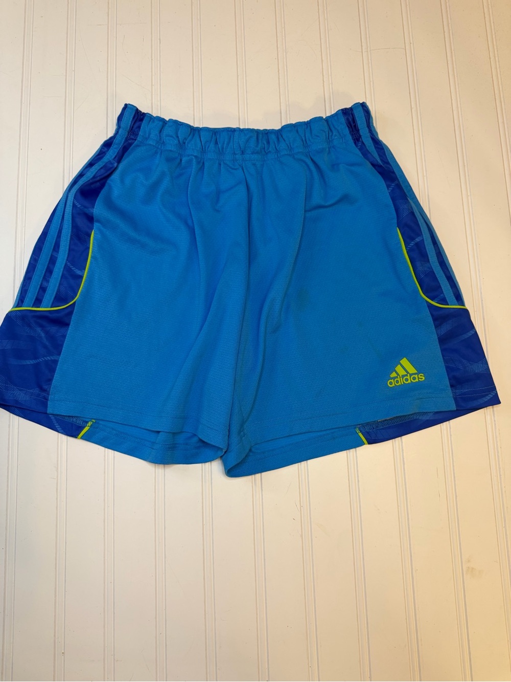 Adidas athletic shorts Bright blue draw string -Medium - loose leg